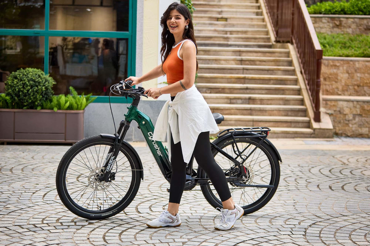 Cyrusher Path E-Bike | 59 Mi Range 750 W Power City Comfort