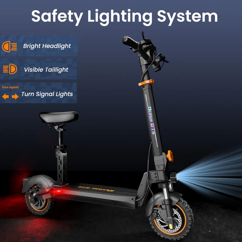 Ruitoo RT6 1000W Electric Scooter – 34 Mile Range, 31 MPH, Foldable
