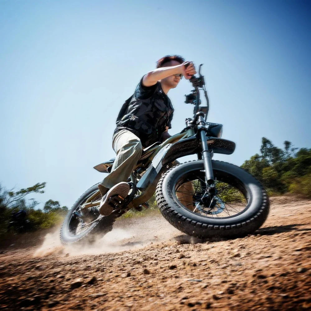 Fat Tire Electric Bike - 1200W Motor, 30+ MPH Speed