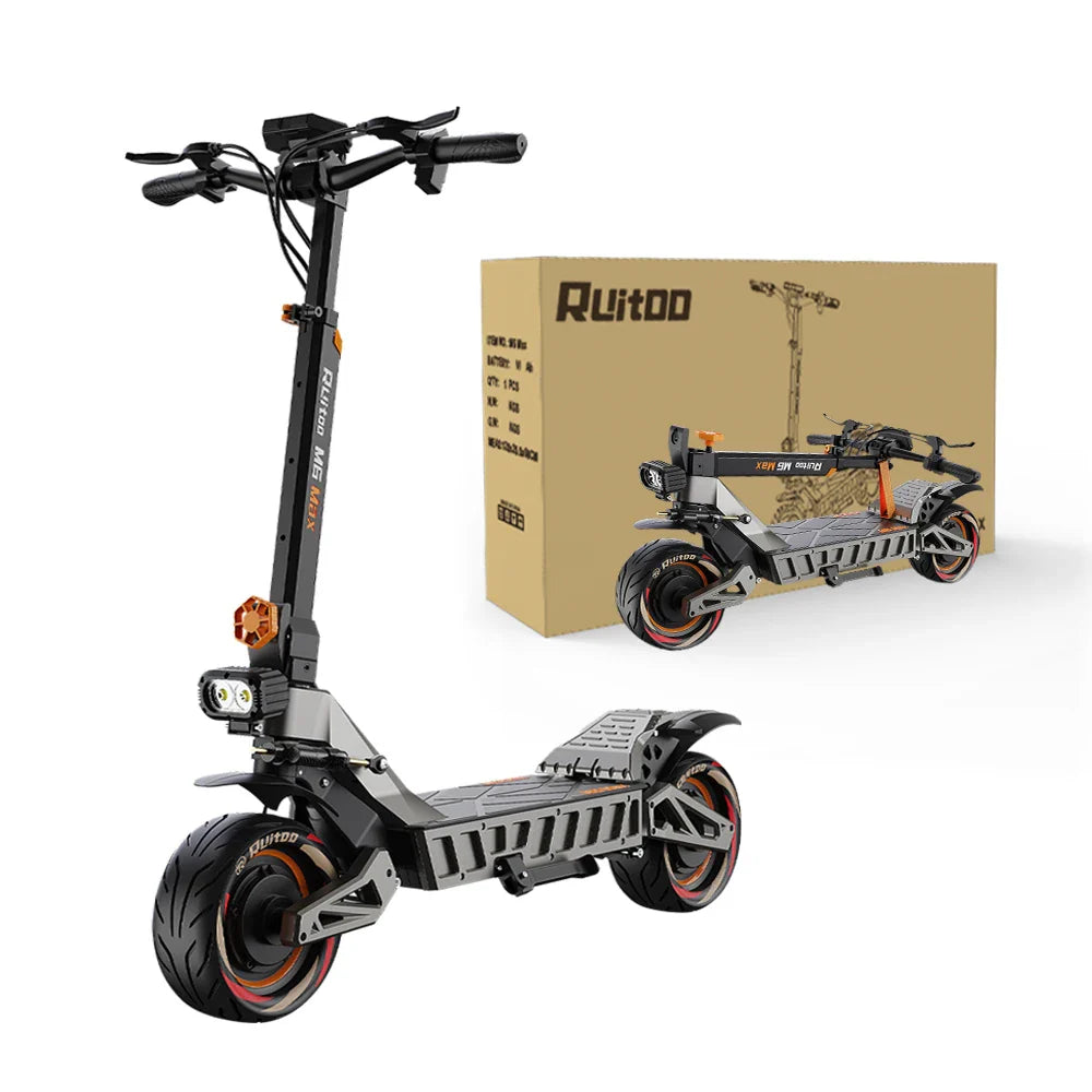 M6Max Dual Motor Scooter - 5600W, 60V, Fast Charging