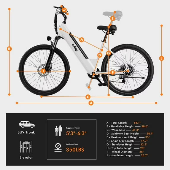Qlife Cityone Step-Through Electric Bike